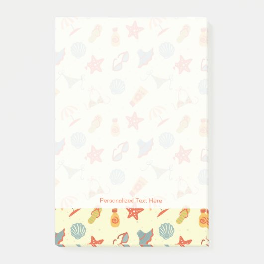 Sommerstrand Post-it Klebezettel (Vorderseite)