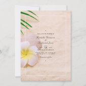 Sommerstrand QR-Code RSVP Hochzeit Einladung (Vorderseite)