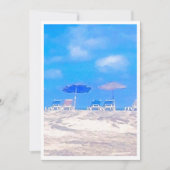 Sommerstrand-Ruhestandsfeier-Einladung (Vorderseite)
