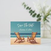 Sommerstrand Save The Date (Stehend Vorderseite)