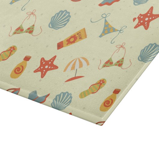 Sommerstrand Schneidebrett (Ecke)