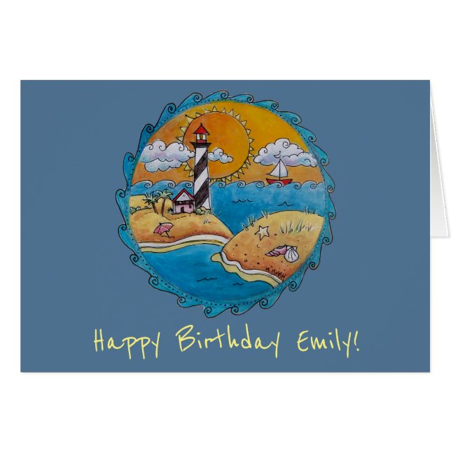 Sommerstrand Spaß an der sonnigen Küste (Vorderseite (Horizontal))