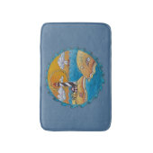 Sommerstrand Spaß an der sonnigen Küste Badematte (Vorderseite Vertikal)