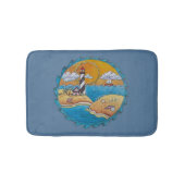 Sommerstrand Spaß an der sonnigen Küste Badematte (Vorderseite)