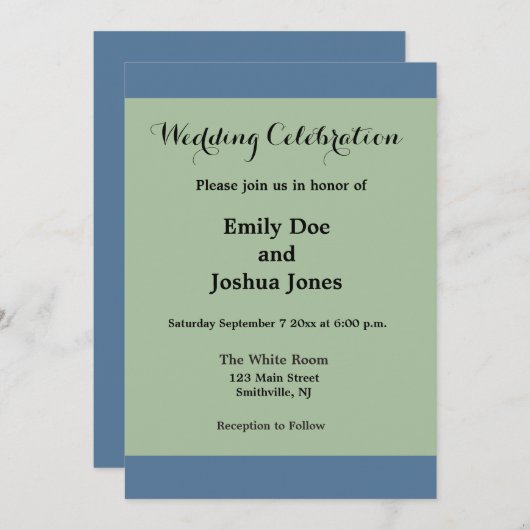 Sommerstrand Spaß an der sonnigen Küste Einladung (Vorne/Hinten)