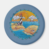 Sommerstrand Spaß an der sonnigen Küste Magnet (Vorne)