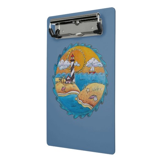 Sommerstrand Spaß an der sonnigen Küste Mini Klemmbrett (Gewinkelt2)