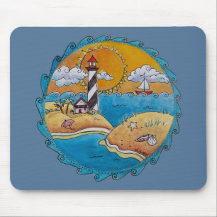 Sommerstrand Spaß an der sonnigen Küste Mousepad
