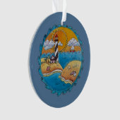 Sommerstrand Spaß an der sonnigen Küste Ornament (Vorderseite)