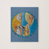 Sommerstrand Spaß an der sonnigen Küste Puzzle (Vertikal)