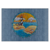 Sommerstrand Spaß an der sonnigen Küste Schneidebrett (Vorderseite)