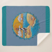 Sommerstrand Spaß an der sonnigen Küste Sherpadecke (Vorderseite (Horizontal))