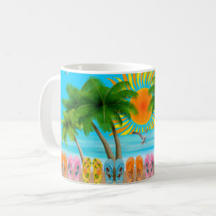 Sommerstrand-Spaß Kaffeetasse
