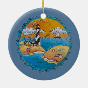 Sommerstrand Spaß sonnige Küste Küstengebiet Keramik Ornament
