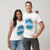 Sommerstrand-Splash-Illustration T-Shirt (Unisex)
