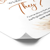 Sommerstrand Terracotta florale Wo waren sie? Poster (Ecke)