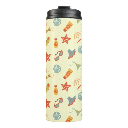 Sommerstrand Thermosbecher (Vorderseite)