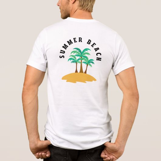 Sommerstrand Tri-Blend Shirt (Rückseite)