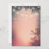 Sommerstrand und Hochzeitssommer - Einladungen (Rückseite)