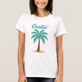 Sommerstrand Vibes Palme T-Shirt (Vorderseite)