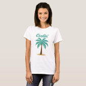 Sommerstrand Vibes Palme T-Shirt (Vorne ganz)