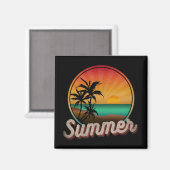 SOMMERSTRAND VINTAG MAGNET (Vorderseite/Rückseite)