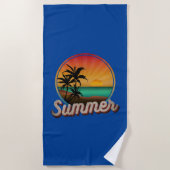 SOMMERSTRAND VINTAG STRANDTUCH (Vorderseite)
