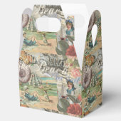 Sommerstrand Vintager Oktopus antikes Segeln Geschenkschachtel (Geöffnet)