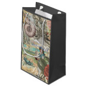 Sommerstrand Vintager Oktopus antikes Segeln Kleine Geschenktüte (Rückseite Schrägansicht)