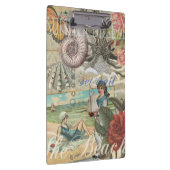 Sommerstrand Vintager Oktopus antikes Segeln Klemmbrett (Rechts)