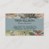 Sommerstrand Vintager Oktopus antikes Segeln Visitenkarte (Rückseite)