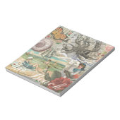 Sommerstrand Vintages Retro viktorianisch Notizblock (Rotiert)