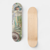 Sommerstrand Vintages Retro viktorianisch Skateboard (Vorderseite)