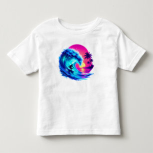 Sommerstrand Wasserfarbe PNG Lebendiger Tropischer Kleinkind T-shirt