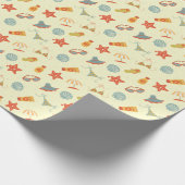 Sommerstrandmuster Geschenkpapier (Ecke)
