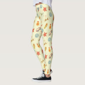 Sommerstrandmuster Leggings (Links)