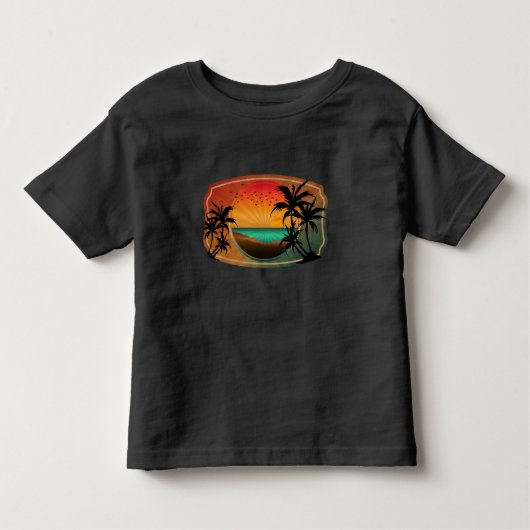 SOMMERSTRANDNATUR VINTAG KLEINKIND T-SHIRT (Vorderseite)