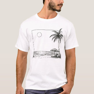 Sommerstrandpalme T-Shirt