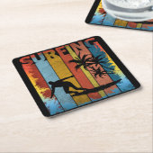 SOMMERSTRANDSCHUTZ RECHTECKIGER PAPPUNTERSETZER (angewinkelt)