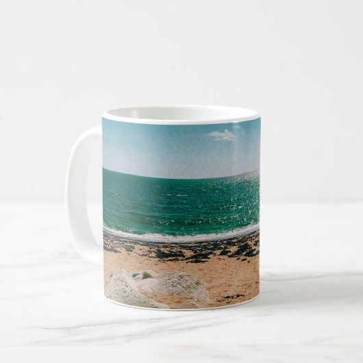 Sommerstrandtag im schwedischen Archipel Kaffeetasse (Vorderseite Links)