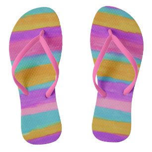 Sommerstreifen Flipflops Badesandalen