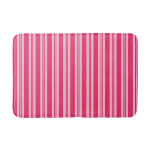 Sommerstreifen, Fuchsien und Pastellrosa Badematte