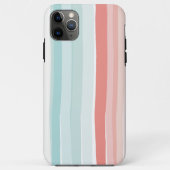 Sommerstreifen in Korallen und Türkis Case-Mate iPhone Hülle (Rückseite)