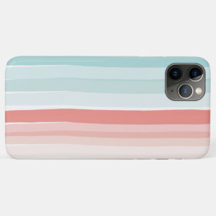 Sommerstreifen in Korallen und Türkis Case-Mate iPhone Hülle