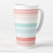 Sommerstreifen in Korallen und Türkis Milchtasse (Rechte Ecke)