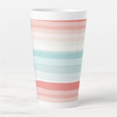 Sommerstreifen in Korallen und Türkis Milchtasse (Vorderseite)