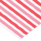Sommerstreifen in Rosa Tischdecke (Schrägansicht)