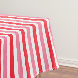 Sommerstreifen in Rosa Tischdecke
