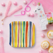 Sommerstreifen Pappteller (Party)