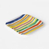 Sommerstreifen Pappteller (Gewinkelt)